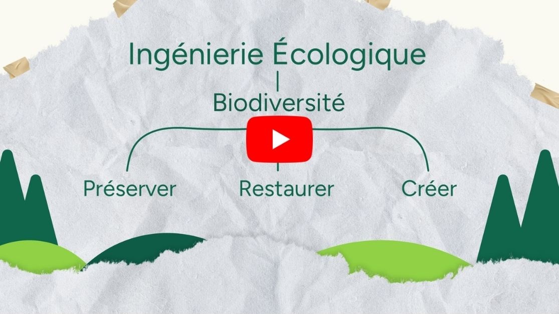 Vidéo d'un petit film d'animation qui dure 7 minutes et qui explique ce que sont l'ingénierie et le génie écologiques